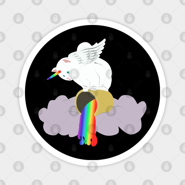 unicat - rainbow Magnet by LittleAna